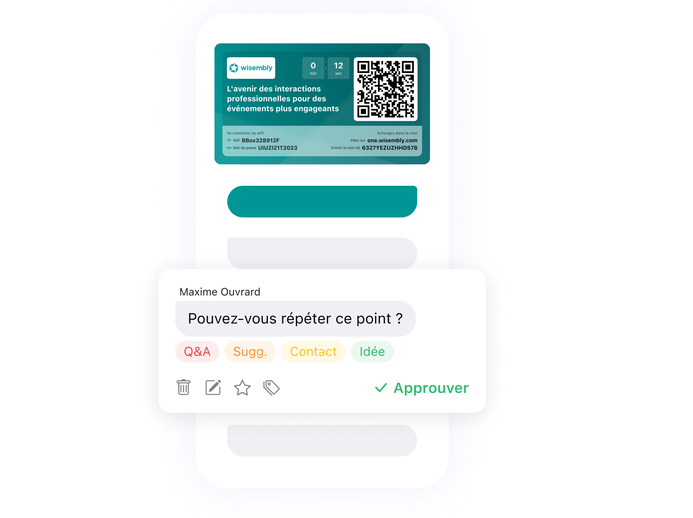 Participation sur mobile